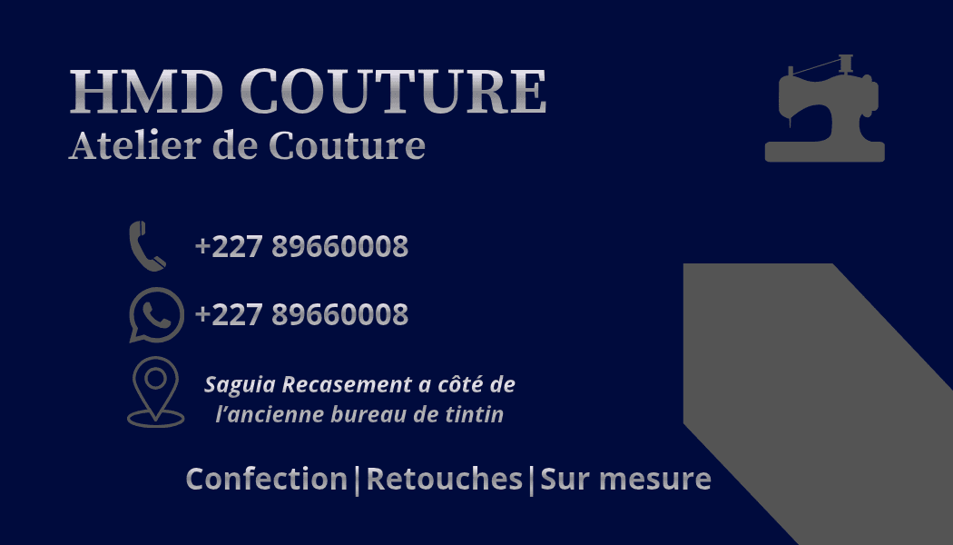 Carte de visite — HMD Couture