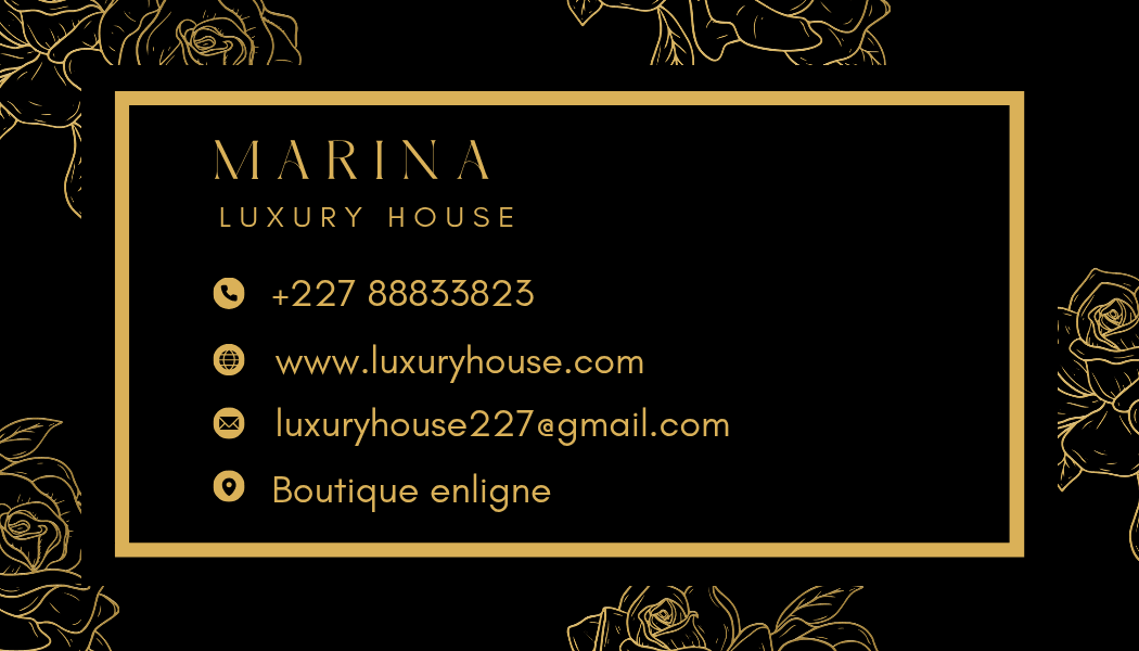Carte de visite — Marina Luxury House